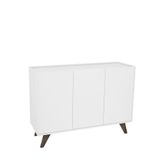 Balcão Buffet 3 Portas Austin Estilare Branco