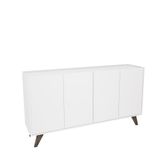 Balcão Buffet 4 Portas Monterrey Estilare Branco