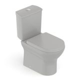 Kit Vaso Sanitário Com Caixa Acoplada E Assento Soft Close Nexo Roca Stone Fosco