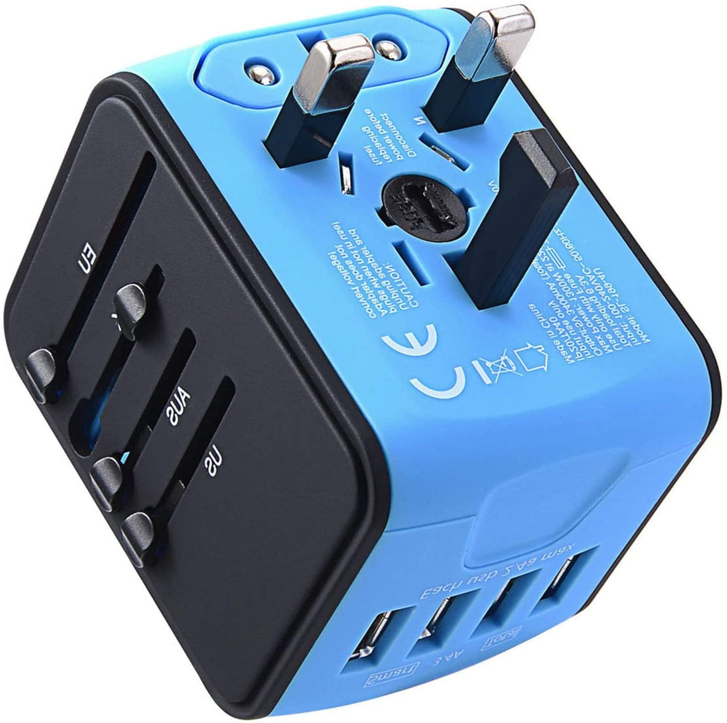 Adaptador De Viagem Jmfone Universal Power 4 Usb 160 Países