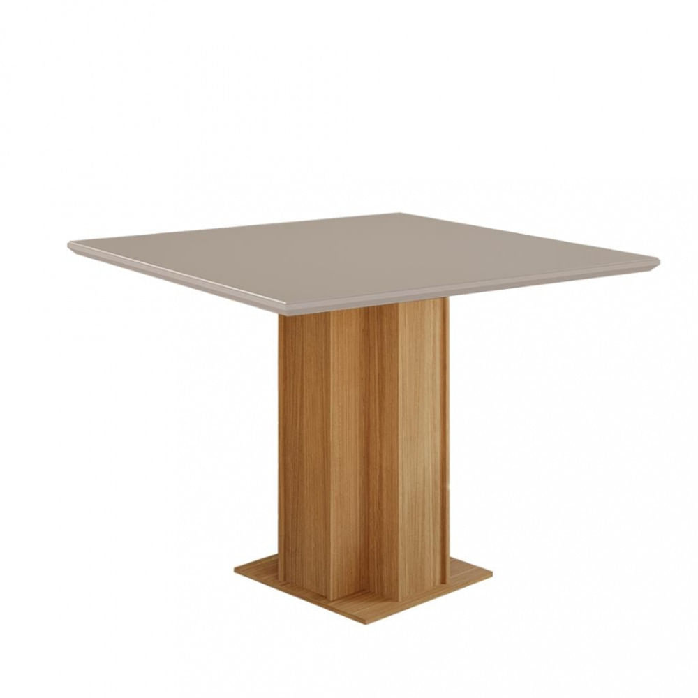 Mesa De Jantar Com Tampo Mdf Vidro Sophia Cimol