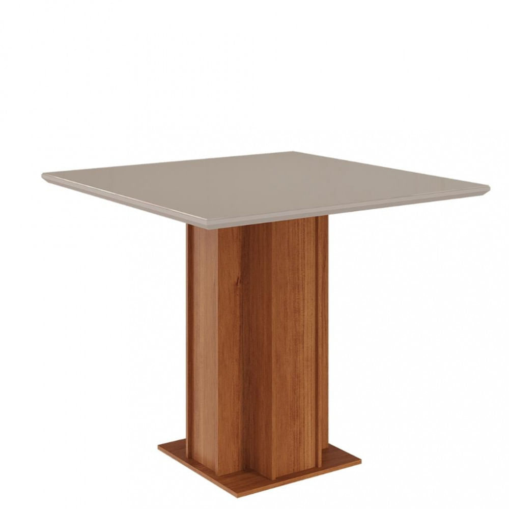 Mesa De Jantar Com Tampo Mdf Vidro Sophia Cimol