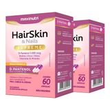 Kit 2 Hairskin Supreme D-pantenol Biotina Maxinutri 60 Caps