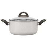 Panela Caçarola Cerâmic Life Suprem 22cm 3,5l Vanilla Brinox