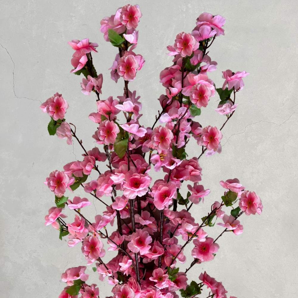 5 Galhos De Flores Sakura Artificiais Toque Real Para Decoração Em Ambientes Internos 120cm