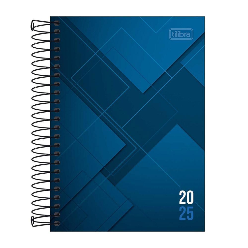 Agenda 2025 Espiral Diária Zip Azul Tilibra