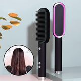 Escova 3 Em 1 Secadora Profissional Cabelo Liso 110/220v