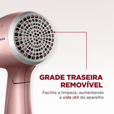 Secador De Cabelo Travel Golden Rose 1200w Mondial Sc-47-gr