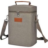 Bolsa Térmica Para Vinhos Kato (cinza 4 Garrafas)