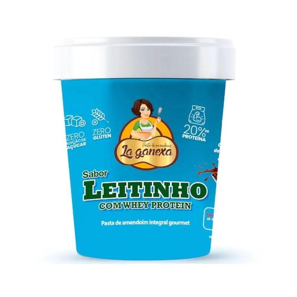 Pasta De Amendoim Integral Gourmet (450g)-la Ganexa Sabor: Leite Ninho C- Whey Protein