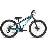Bicicleta Vikingx Tuff25/30 Freeride Aro 26 21v Cambios Importados Preto Azul Vikingx