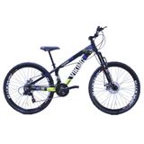 Bicicleta Viking X Tuff 25/30 26 Freio A Disco 21 Velocidades Cambios Importados Preto Amarelo
