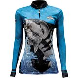 Camiseta de Pesca Proteção Solar UV King Feminina KFF620 Tucunaré