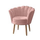 Poltrona Confortável Recepção Salão Quarto De Menina Flor Cor: Rosa