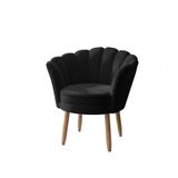 Poltrona Para Quarto Decoração Confortável Balaqui Decor Cor: Preto