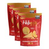 Kit 3x: Snack De Parmesão Crocante  Repeat 25g