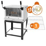 KIT - Forno Gás Industrial Roma Inox FIRI80 + Grade Extra + Kit Gás