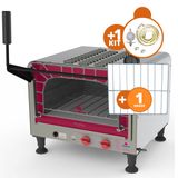 KIT - Forno Assador Refratário Gás PRP-400 Mini Chef + Kit Gás - Progás