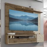 Painel De Tv 65 Polegadas Prisma Caemmun Jatoba Off White