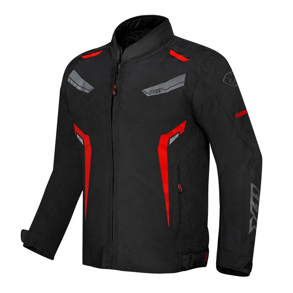 Jaqueta Moto X11 One Sport Motociclista Motoboy Motoqueiro - Preto E Vermelho - M