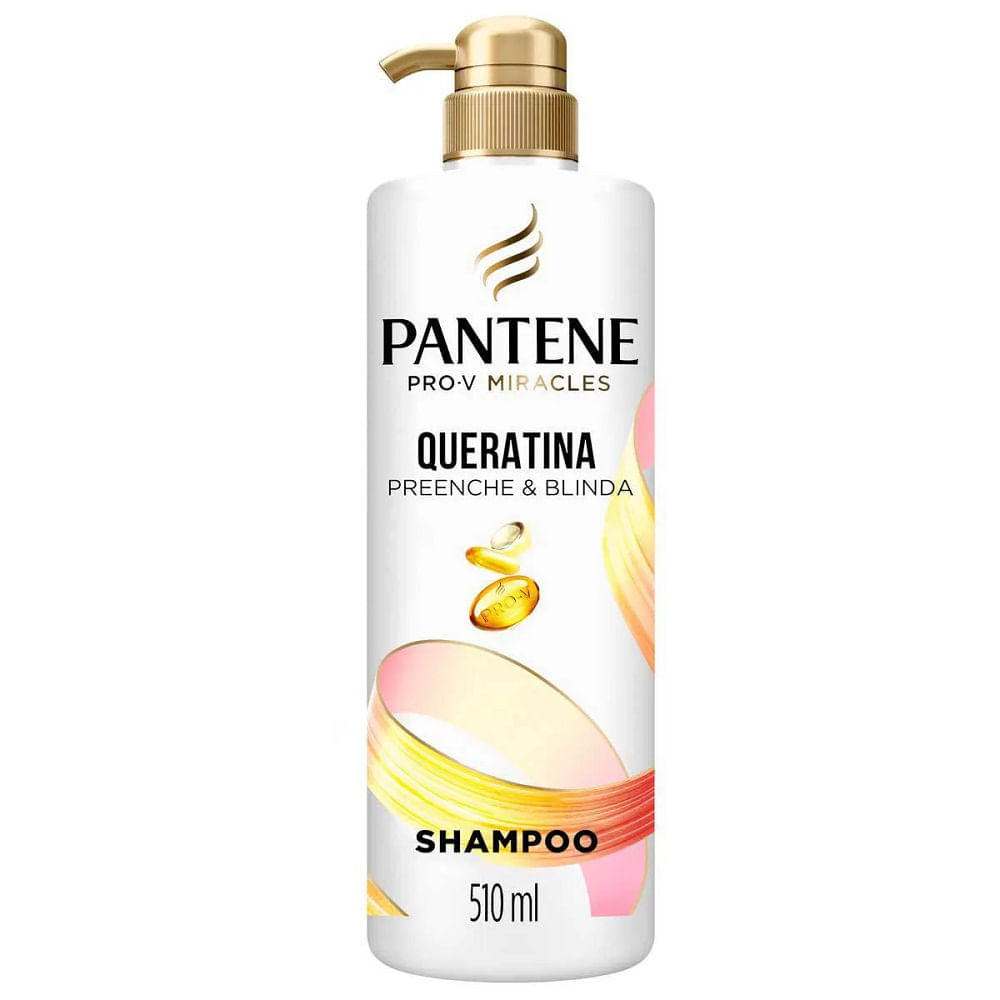 Shampoo Pantene Pro-v Miracles Queratina Preenche &amp; Blinda 510ml