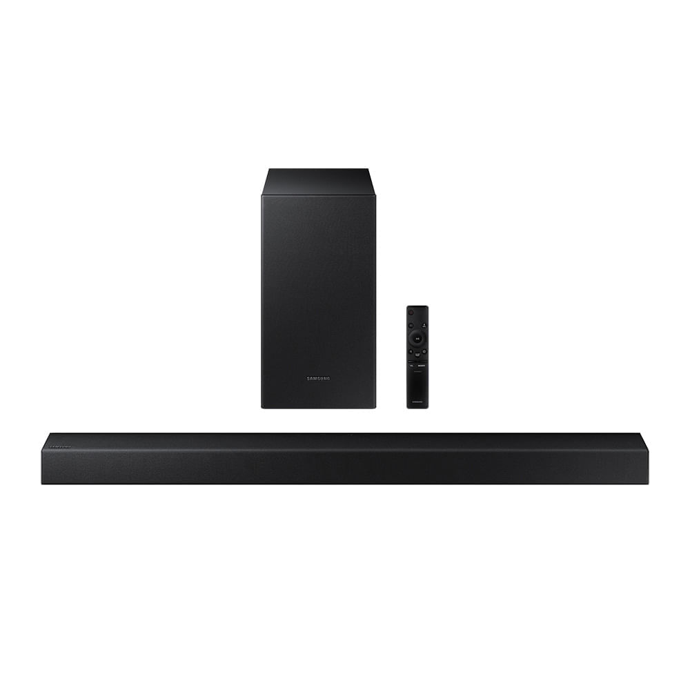 Soundbar Samsung HW-T450, com 2.1 canais, Potência de 200W, Bluetooth e Subwoofer sem fio é ruim? Soundbar Samsung HW-T450, com 2.1 canais, Potência de 200W, Bluetooth e Subwoofer sem fio é boa?