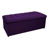 Calçadeira Copenhague 160 Cm Queen Size Suede Roxo
