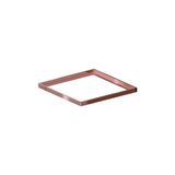 Porta Grelha Linear Elleve Quadrado 5576 15x15 Rose Gold