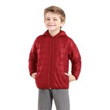 Jaqueta Casaco Infantil Menino Bobojaco Vermelho Rovikids - Vermelho - 4