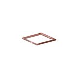 Porta Grelha Linear Elleve Quadrado 5572 10x10 Rose Gold