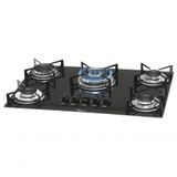 Fogão Cooktop Fischer 5 Bocas Tripla Chama Preto 1743-5733 Bivolt