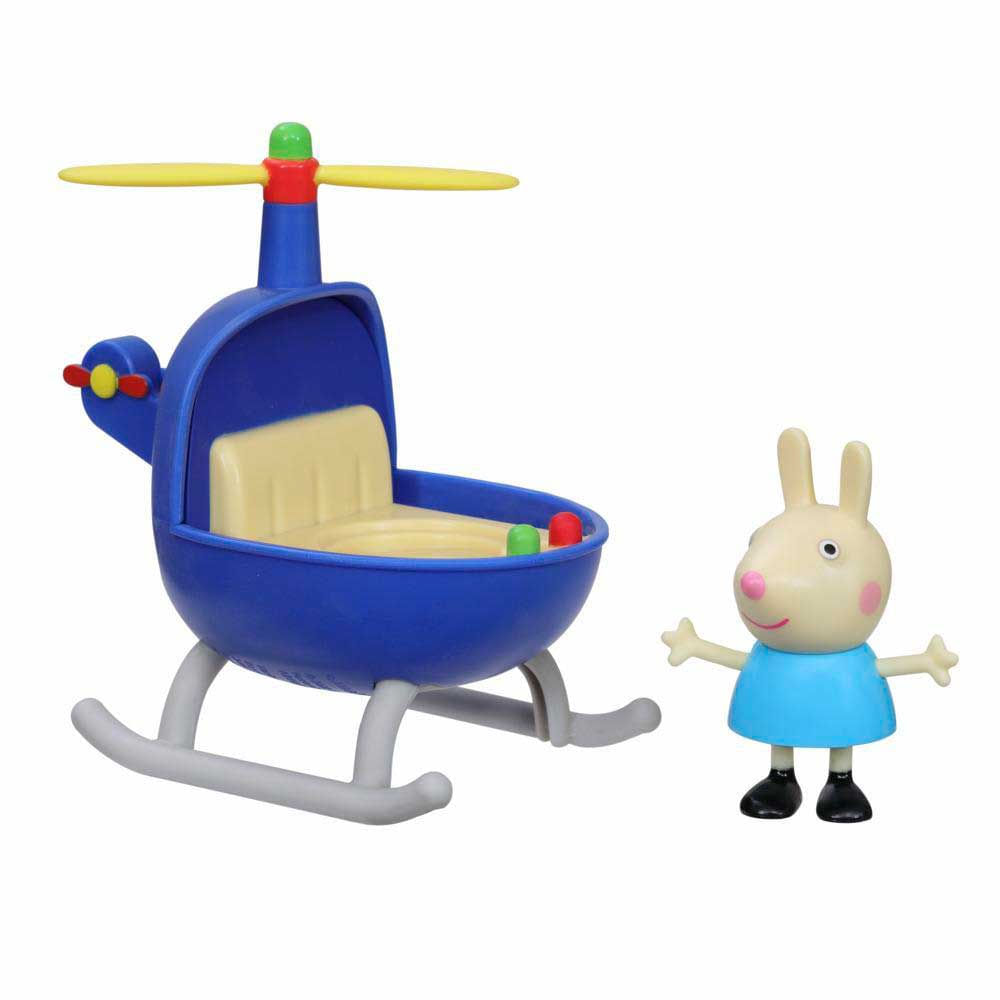 Veiculo E Figura Peppa Pig Helicoptero Da Rebecca Hasbro