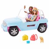 Veiculo E Bonecas Barbie Jipe Off Road Azul Mattel