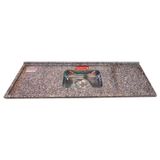 Pia De Cozinha Granito 180cm Corumba Master Cuba Simples Cinza Corumba