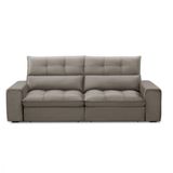 Sofa 3 Lugares Retratil E Reclinavel Ferguile Lotus Castor