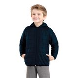 Jaqueta Casaco Infantil Frio Menino Bobojaco Azul Rovikids - Azul-marinho - 14