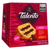 Panettone Talento Avelã Com Recheio Cremoso 450g