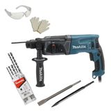 Martelete Comb Makita 800w Hr2470x18 S/ Maleta Com Kit 110v