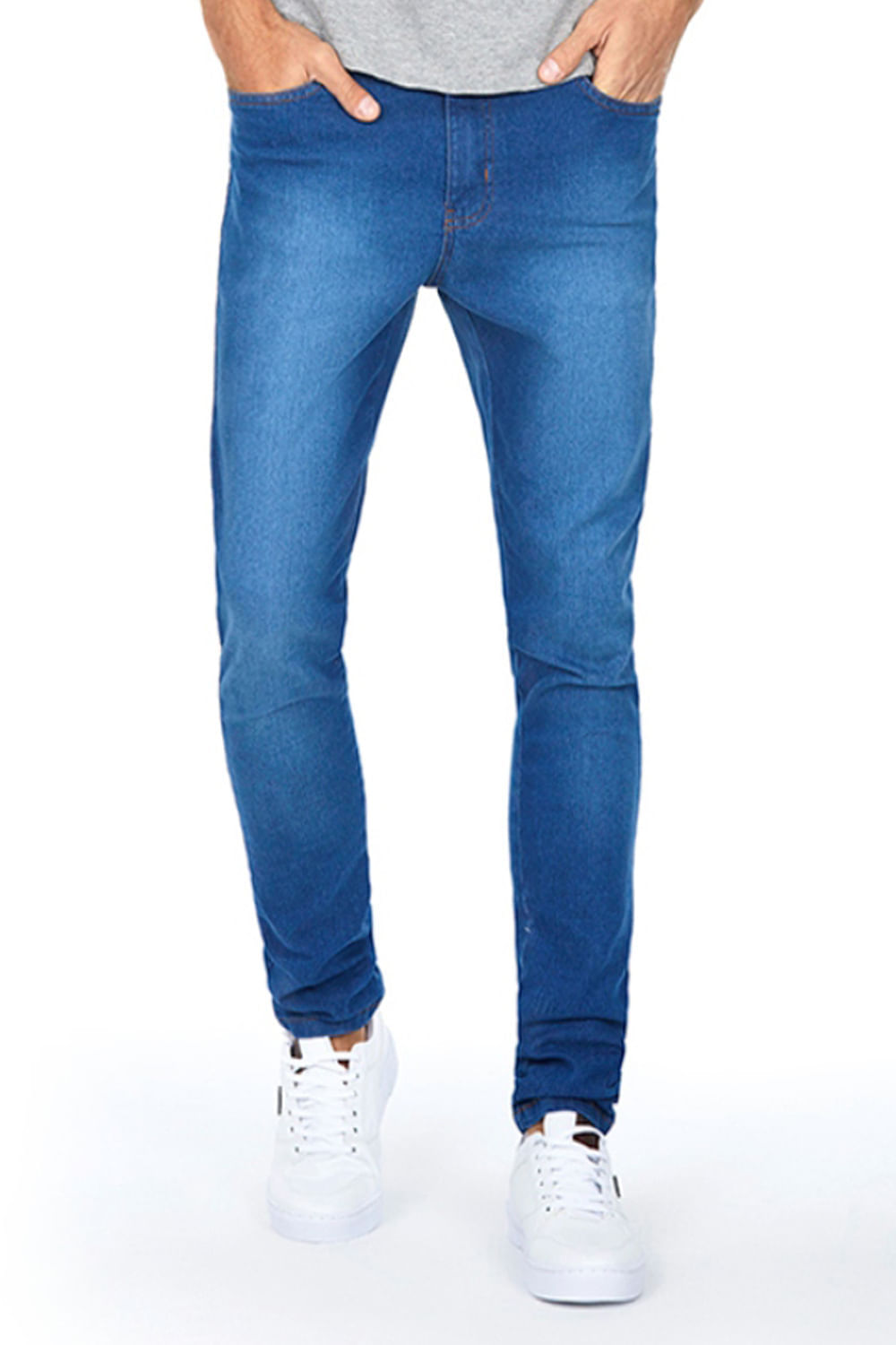 Calça Masculina Jeans Skinny Carter Polo Wear Jeans Claro