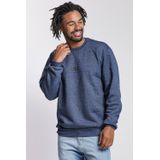 Blusa Masculina Moletom Gola Careca Polo Wear Azul