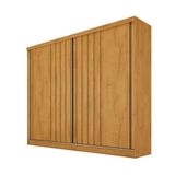 Guarda-roupa Solteiro Galati 2 Portas 4 Gavetas 100% Mdf Com Ripado Peroba - Mademarques