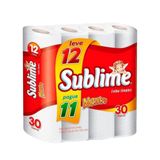 Papel Higiênico Sublime 30 Metros 12 Unidades