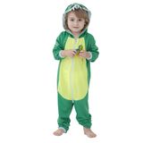 Pijama Infantil Macacão Kigurumi Fantasia Dino - Verde - 10