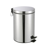 Lixeira Aço Inox Prime Com Pedal E Cesto Interno 5 Litros - Monaliza