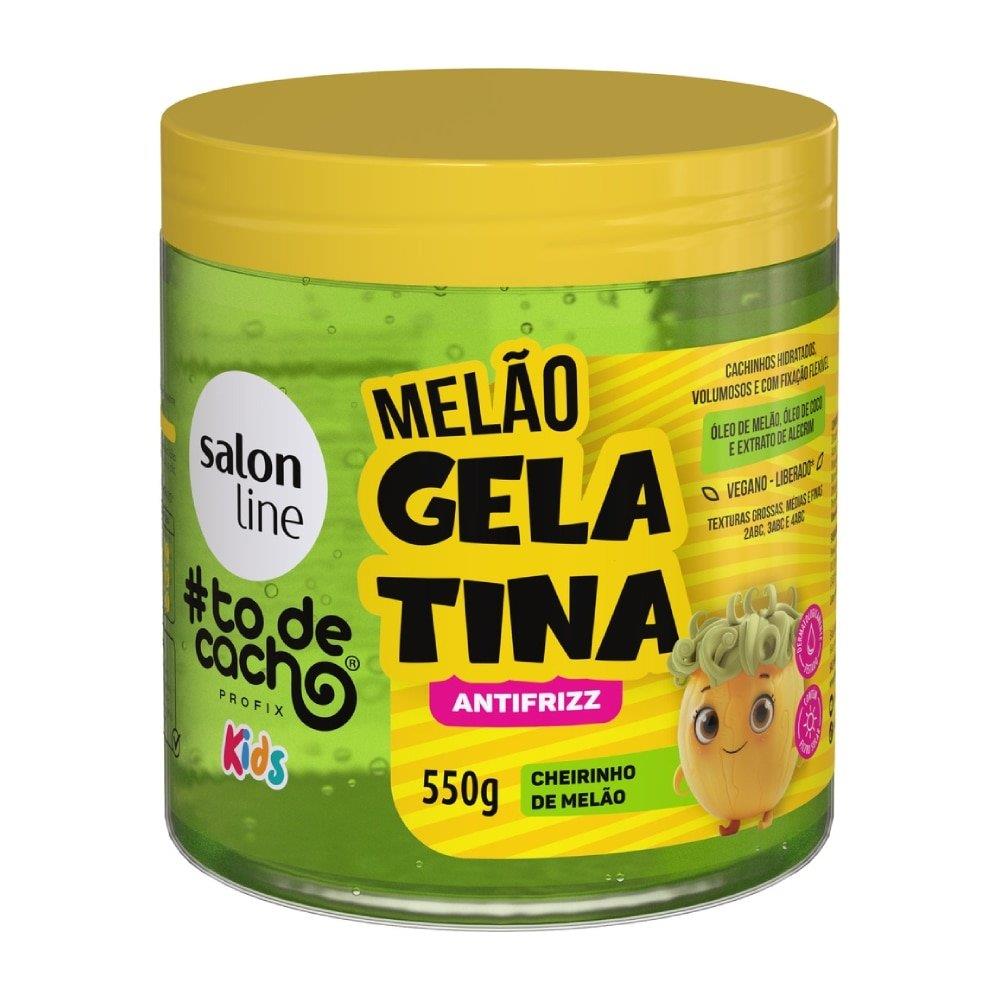 Gelatina Capilar Salon Line Kids To De Cacho Antifrizz Melão 550g