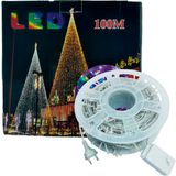 Pisca Cordão Varal Decorativo Com Leds Amarelo Redondo 100m