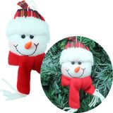 Kit 4 Pendentes Enfeite Árvore De Natal Boneco De Neve 20cm