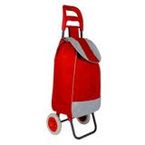Carrinho De Compras Vermelho Leve Tudo Feira Mercado Praia