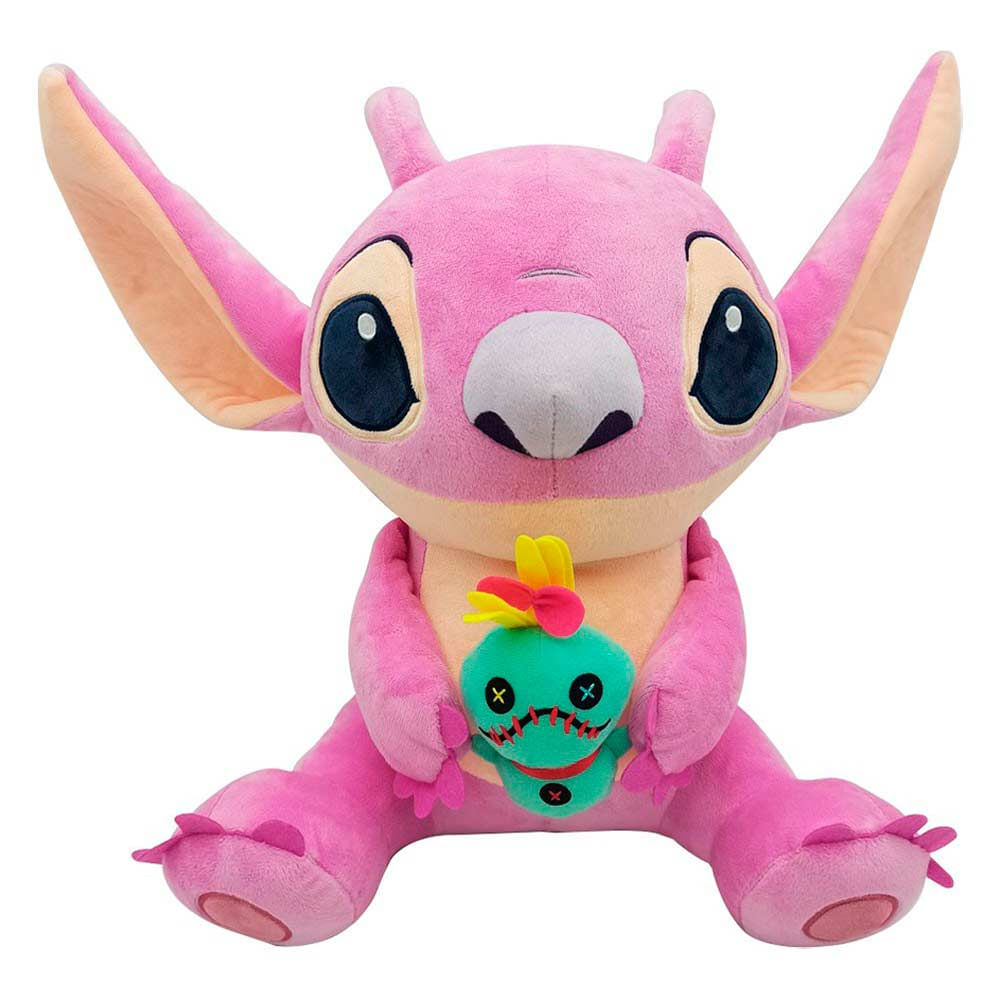 Pelucia Infantil 33cm Disney Lilo E Stitch Angel E Scrump Fun Divirta Se