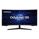 Monitor Gamer Curvo Samsung Odyssey G5 34&quot;, 165 Hz, 1ms, Freesync, Hdr10 - Lc34g55twwlmzd